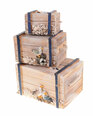 Комплект дървени кутии - морски мотиви